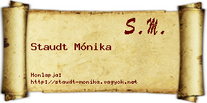 Staudt Mónika névjegykártya